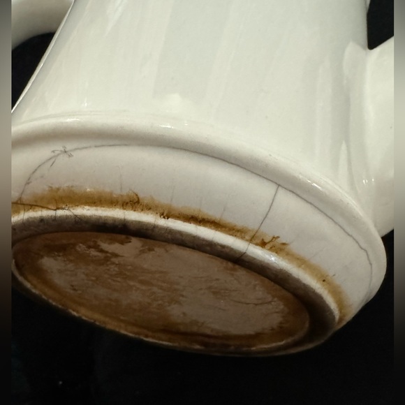 VTG Duck Geese Tea Pot Kettle Ceramic MCM 80s Kitchen Blue Flower Bow Farmhouse - Picture 9 of 16